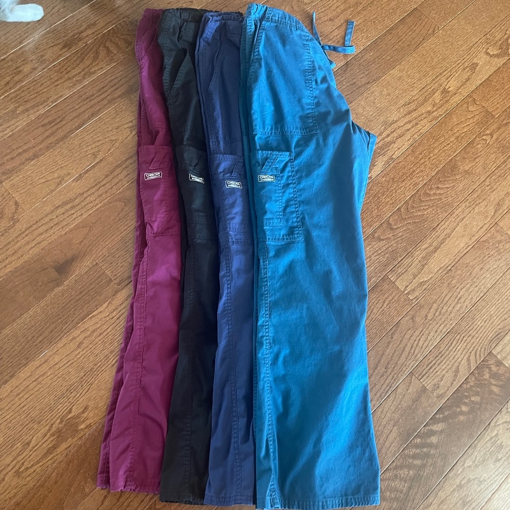 4 Pair Cherokee Womens Workwear Scrub Pants